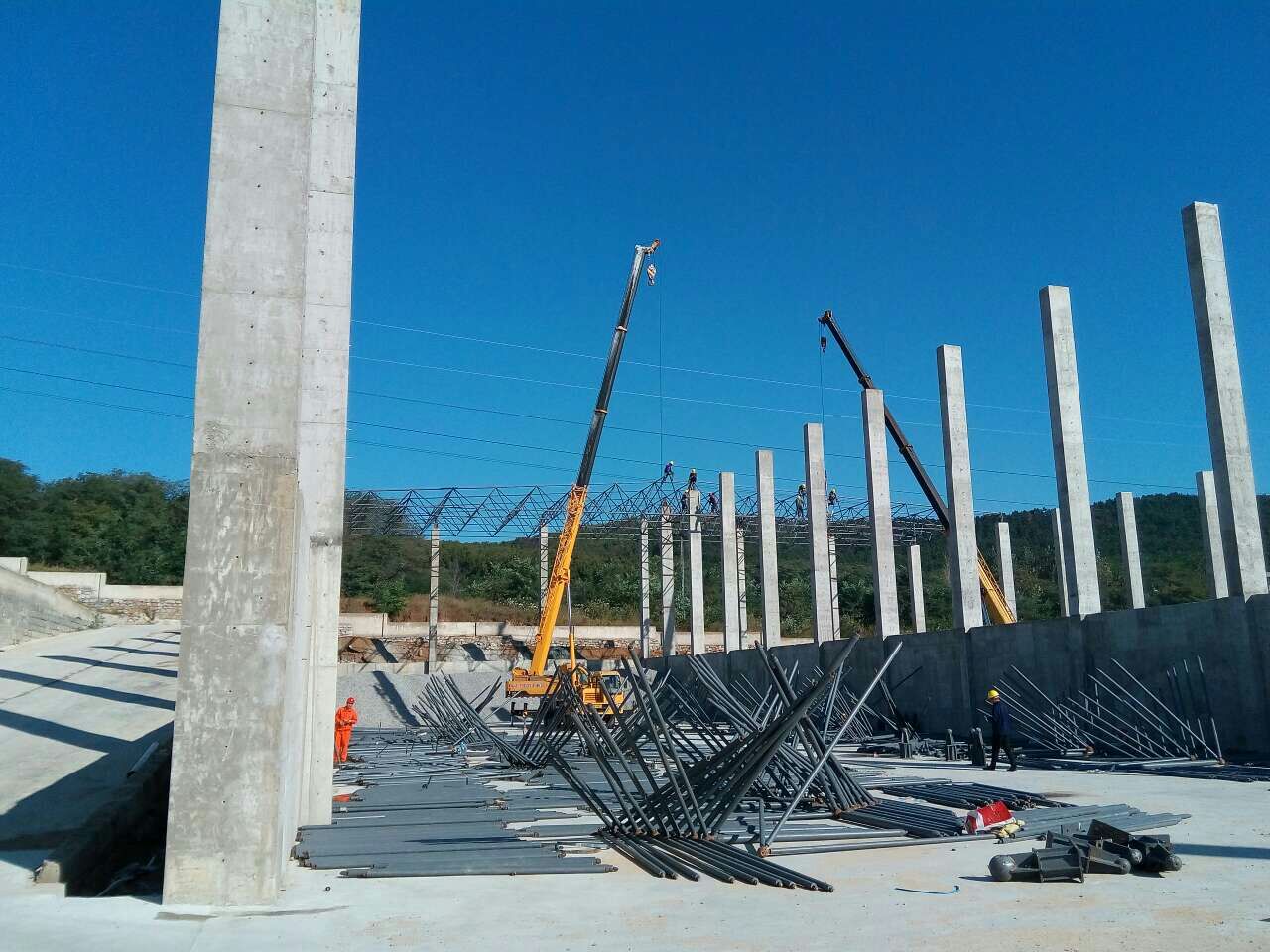 绵竹搅拌站网架